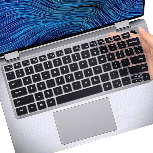 Keyboard Cover Skin for Dell Latitude 3440 3450 5450 5440 5430 5431 5420 14", Latitude 14" 7450 7440 7430 7420 7410 9420 9430, Latitude 16" 7650 7640, Latitude 9520 9510 7520 15.6" 2025-2022 -Bk