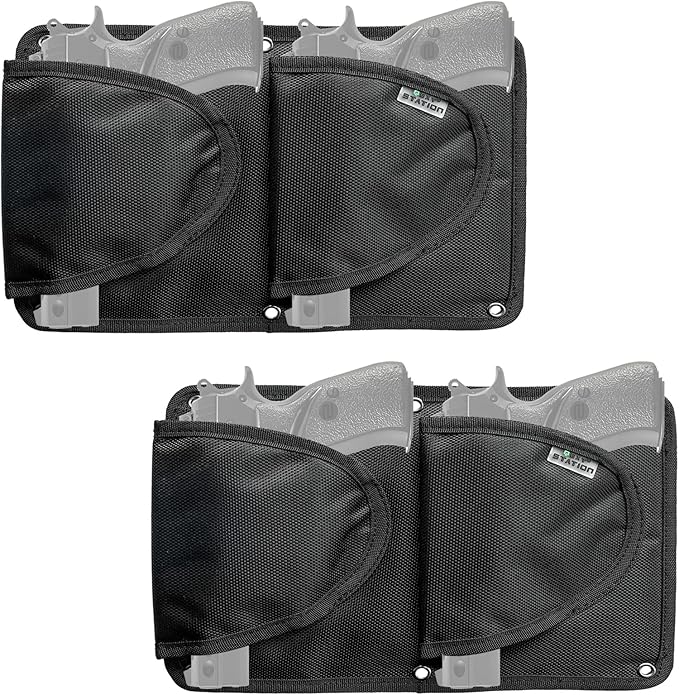 Pistol Holder Magazine Pouch for Gun Safe Organizer,Reinforced Pistol Holster Magazine Holders Combination for Gun Cabinet Gun Safe Accessories Storage