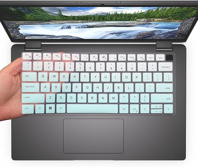 Keyboard Cover for Dell Latitude 5450 5440 5431 5430 5420 14"/14 inch Dell Latitude 7450 7440 7430 7420 7410, Dell Latitude 7520 15.6"/Dell Latitude 9000 9420 9430 9510 9520 Keyboard Skin-MintGreen