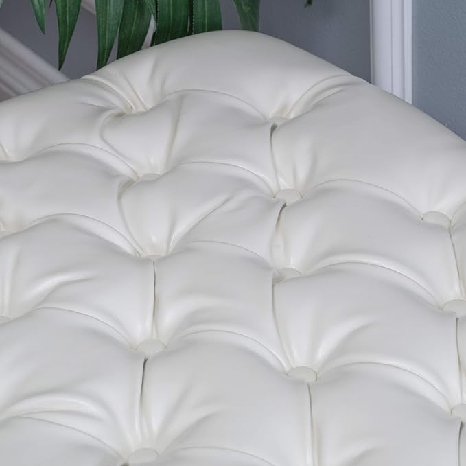Christopher Knight Home Juliana PU Storage Ottoman, Ivory