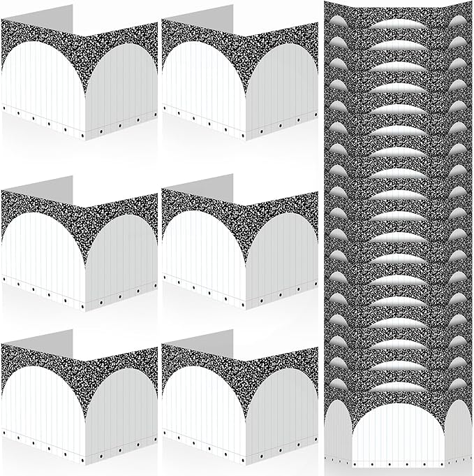 AmazingSpark 24 Pcs Privacy Folders Desk Dividers Composition Notebook Scalloped Testing Dividers for Students Desk Classroom Privacy Folder Boards for School Teacher Office Home Study Supplies