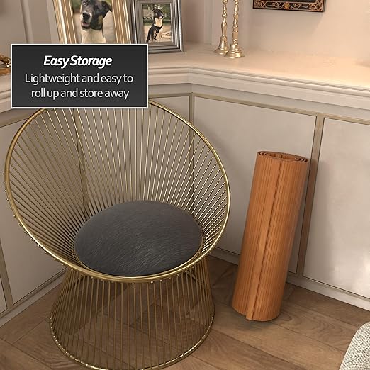 Red Lantern 2 ft. Short Bamboo Wave Screen - Natural