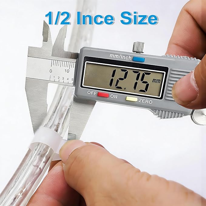 100 Pack 1/2 Inch Rope Light Clips with Stainless Steel Screws, P-Style Rope Light Mounting Clips, Outdoor Cable Clips for Christmas Parties Wedding