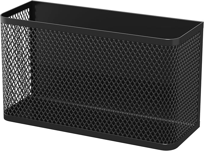 Buyyyit Magnetic Shelf Fridge Basket File Mail Holder Refrigerator Storage Rack Organizer Bins for Home Laundry Kitchen Office School Classroom (Extra Large)