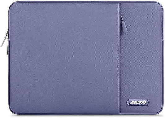 MOSISO Laptop Case 13 inch, Laptop Sleeve Compatible with MacBook Neo/Air/Pro 13 inch with A18/M5/M4/M3/M2/M1 Chip 2026-2016, Polyester Vertical Computer Sleeve Bag with Pocket, Lavender Gray