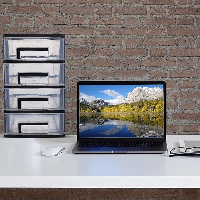 desktop storage drawers stackable plastic drawer unit shelf unit for office bedroom