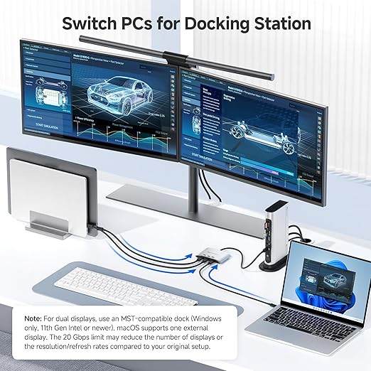 Cable Matters 20Gbps USB C Switch, 3-in-1-Out, Supports Up to 8K@30Hz on Windows, 4K@60Hz on macOS, 140W PD, for Sharing a USB-C/Thunderbolt 4 Monitor or Dock (Not Work with Captive Cable Docks)