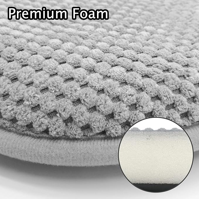Silver Grey Foam Seat Cushions Kitchen Chairs Pads for Dining Chairs 6 Pack Non Slip Patio Seat Cushions Washable U Shaped Soft Thick Large Metal Wooden Chair Cushions,17" x 15"