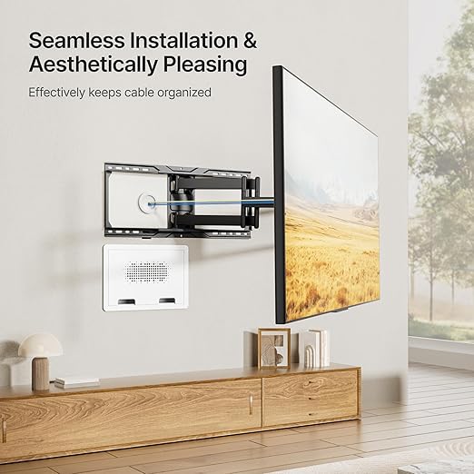 PEGZONE 9" in-Wall Media Box, Recessed Outlet Wall Box, Structured Media Enclosure for One Connect & Network Switches, Works with Fire TV Stick & Samsung -Friendly Cable Management Kit