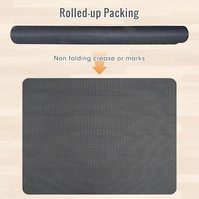 Office Chair Mat for Hard Floors,48"x60" Anti-Slip Waterproof Hardwood Floor Chair Mat,Heavy Duty Floor Protector Rolling Chairs for Home Office(Grey)