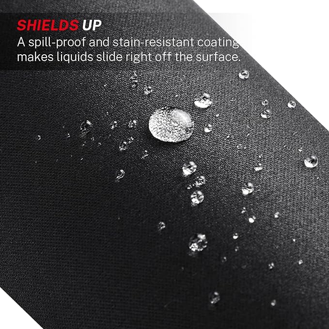 MROCO Large Gaming Mouse Pad [50% Larger] with Non-Slip Rubber Base, Premium-Textured Waterproof Surface, Stitched Edges, Computer & Gaming Mouse Mat for Laptop, Office & Home, 14 x 11 in, Black