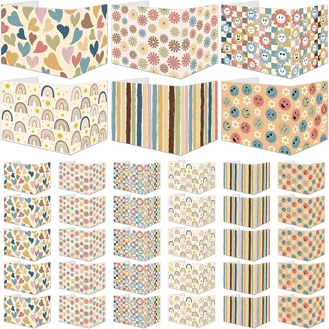 gisgfim 36 Pack Privacy Shields for Student Boho Rainbow Desk Dividers Durable Privacy Folders Testing Dividers Shield Study Boards Panel Partition for Classroom Teacher Back to School Supplies