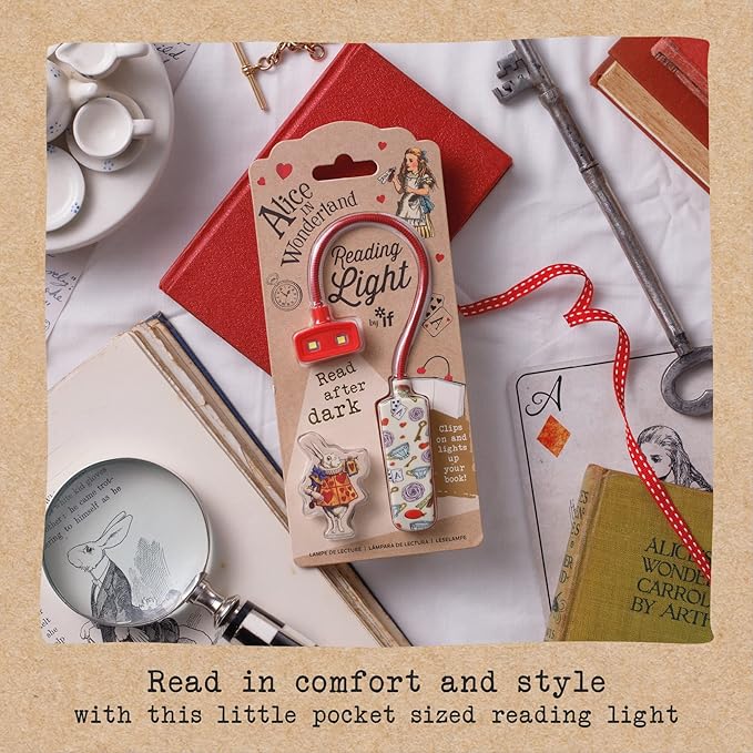 IF Book Lover's Reading Light - Alice, Red
