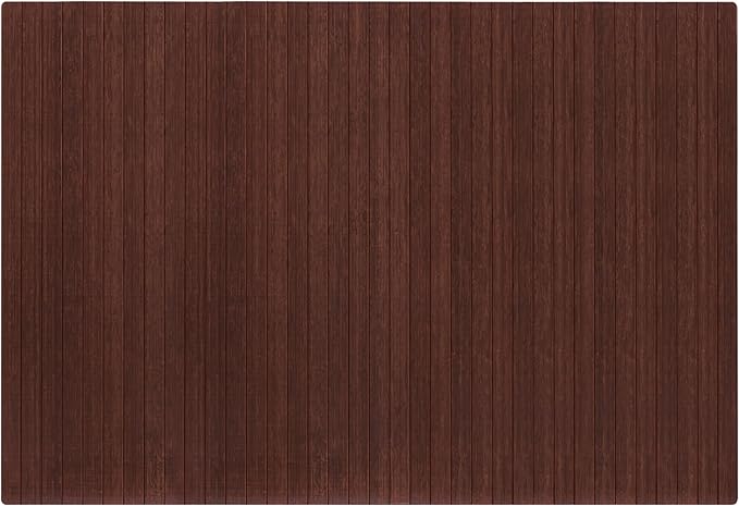 Anji Mountain Office Chairmat Thickest & Sturdy Bamboo Chairmats Highly Premium Quality Anti-Slip Heavy Duty for Multi-Purpose Hardwood Floor Office & Home Floor Protector Office Chair mat-5mm Thick