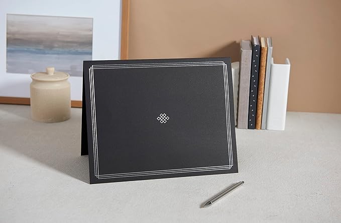 Gartner Studios Gray with Silver Foil Certificate Holders, Personalized Stationery, 9.5” x 11.875”, 6 Count