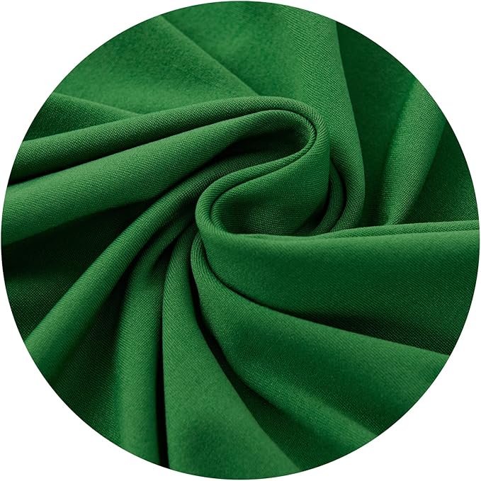 DIVA EN CAMINO DEC Stretchable Desk Office Chair Seat Cushion Covers - Universal Spandex Computer Chair Slipcover - Removable Washable Cushion Protectors Anti-Scratch for Dogs, Cats, Pets (Green)