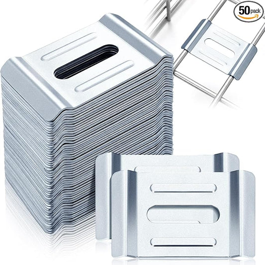 50 Pack Hold Down Clamps for Cable Tray, Cable Tray Wire Shelf Support Washer Application in 4mm - 6mm Diameter