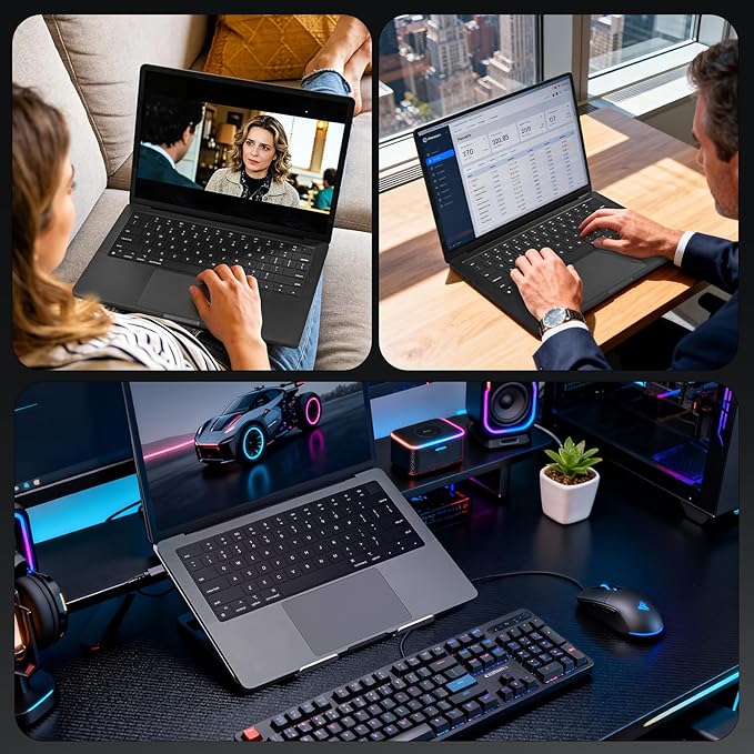 EooCoo Premium Keyboard Cover Skin Protector, Laptop Accessories Compatible with 2026 2025 2024 2023 2022 2021 M5-M1 Pro/Max MacBook Pro 14/16, M5-M2 MacBook Air 13/15, 2026 Mac Neo 13, Silicone Black