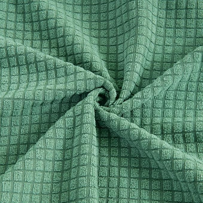 Yikko Dining Room Chair Cover, Elastic Stretch Chair Slipcovers Super Fit Anti-dust Desk Seat Cover Spandex Removable Washable Kitchen Chair Protective Cover Applicable Seat Size 15-20 Inches (Green)