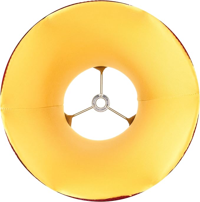 GOSO 8" Scalloped Lamp Shades Set of 2 Small Mini, 4"×8" ×6.4" Spider Burgudy Red Victorian Lampshade for Table Lamps,Wall Lamp Bell Lamp Shade Repalcement, Faux Silk Lampshades Art Deco & Modern