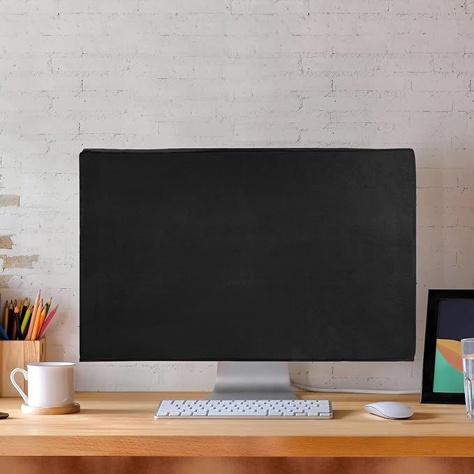 kwmobile Monitor Cover Compatible with Samsung Smart Monitor 32" (M8 / M7 / M5) - Dust Cover Computer Screen Protector - Black