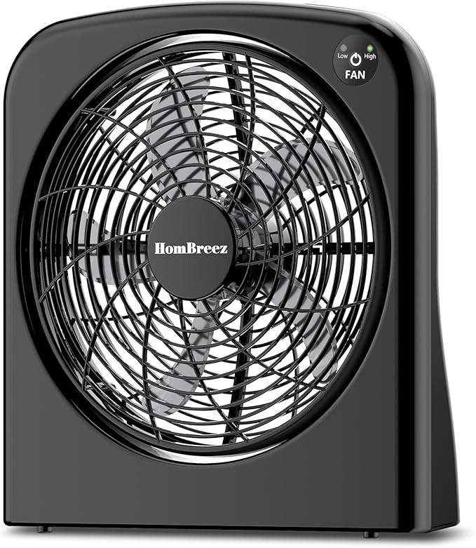 9" Desk Fan, Battery & USB-C Powered, 2 Cooling Speeds Table Fan With 90° Adjustable Tilt, 388ft³/Min Powerful Airflow, Portable Desktop Fan for Home, Office, Kitchen, Travel, Black