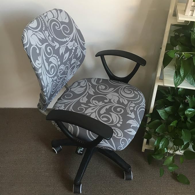 Melaluxe Computer Office Chair Cover - Protective & Stretchable Universal Chair Covers Stretch Rotating Chair Slipcover