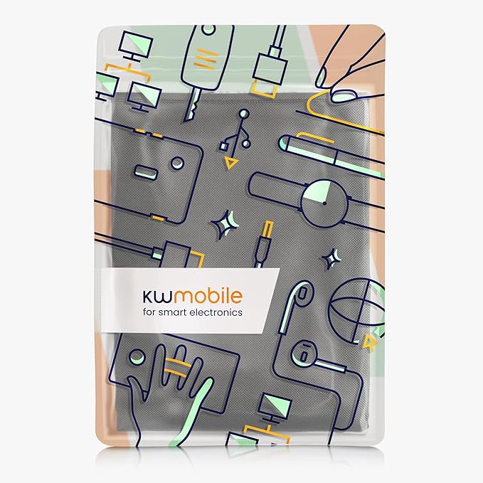 kwmobile Monitor Cover Compatible with 31-32" Monitor - Dust Cover Computer Screen Protector - Dark Grey