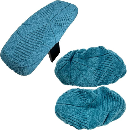 High Elasticity Anti Slip Office Chair Cover, Split Design for Easy Installation,Universal Desk Chair Cover wear-Resistant and Scratch Resistant (Peacock Blue, Chair Armrest Covers)