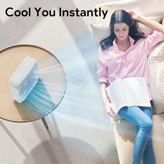 shinic 2 Packs 10" Tabletop Box Fan, 2 Speeds, Quiet Table Fan with Strong Airflow, Energy Efficient Small Box Fan, Portable Kitchen Exhaust Fan for Bedroom Bathroom Office Dorm Workshop, Green