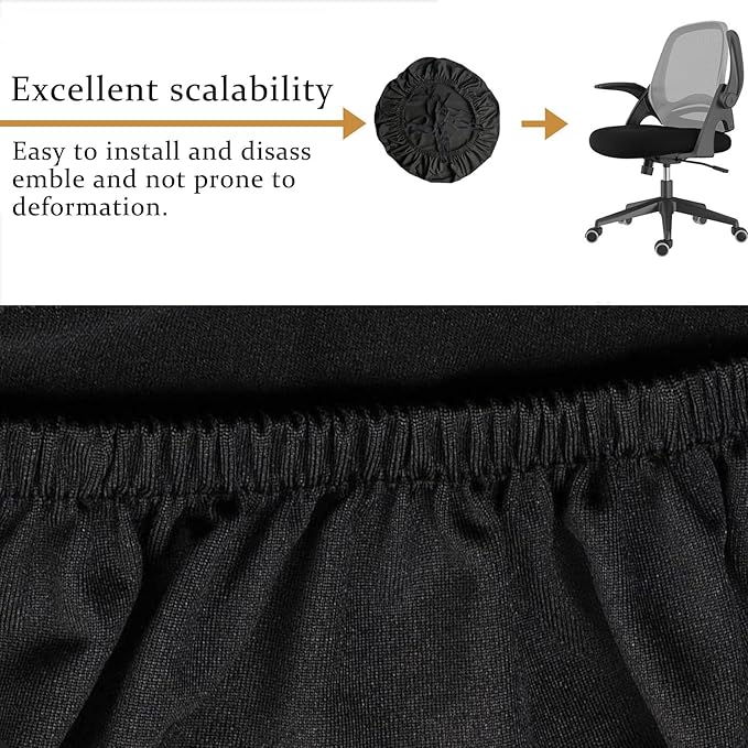 DHXYZZB Stretch Universal Chair Seat Cover - Office Chair Slipcover, Washable Chair Cushion Protector for Dining, Office, Home, Fits Most Chairs