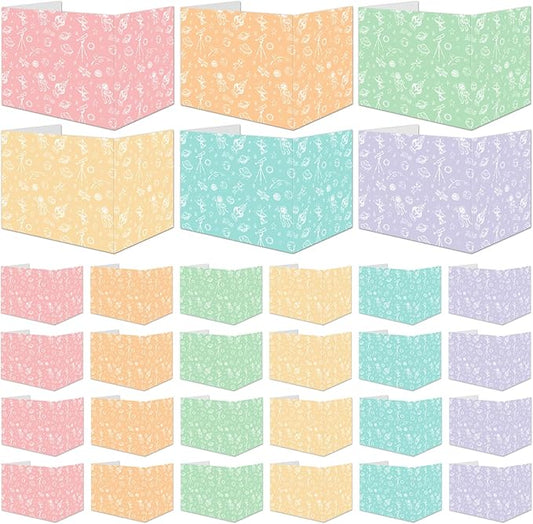 30 Pack Desk Dividers for Students Pastel Space Privacy Folder for Students Waterproof Study Carrel Dividers Testing Divider Privacy Classroom Shield Folder Boards for Classroom Teacher Supplies