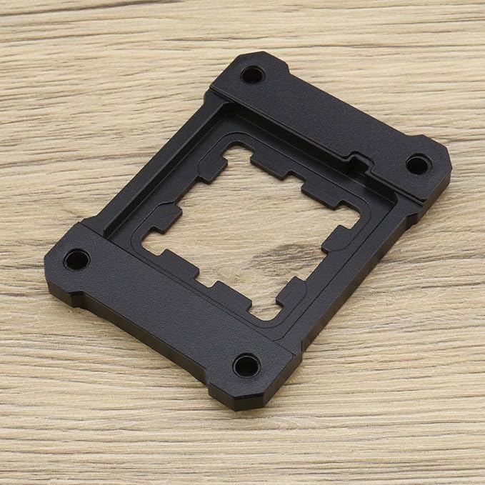 AM5 CPU Holder AM5 Anti-Bending Contact Frame with 4Pcs Screws & 1x Screwdriver Corrective Anti-Bending Fixing Frame 75x56mm/ 2.95x2.2in Black