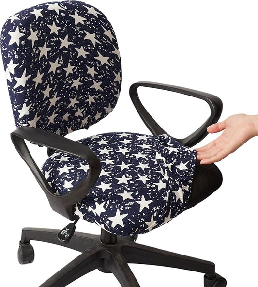 Melaluxe Computer Office Chair Cover - Protective & Stretchable Universal Chair Covers Stretch Rotating Chair Slipcover
