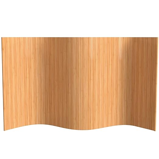 Red Lantern 4 ft. Short Bamboo Wave Screen - Honey