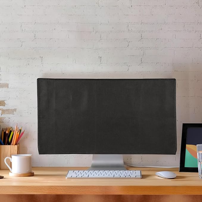 kwmobile Monitor Cover Compatible with 34-35" Monitor - Dust Cover Computer Screen Protector - Black