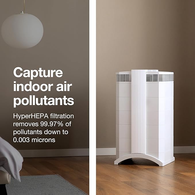 IQAir HealthPro Plus XE Air Purifier - Smart HyperHEPA Filtration for Large Rooms up to 1125 sq ft - Smoke, Viruses, Allergens, Asthma, Mold, Dust, Pets, Swiss Made, WiFi Enabled (3/pack)