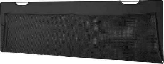 Mount-It! Under Desk Privacy Panel for Sit Stand Workstations [41 Inches Wide], with Cable Management and Organizer Pockets, Modesty Desk Skirt for Home and Office (Black)