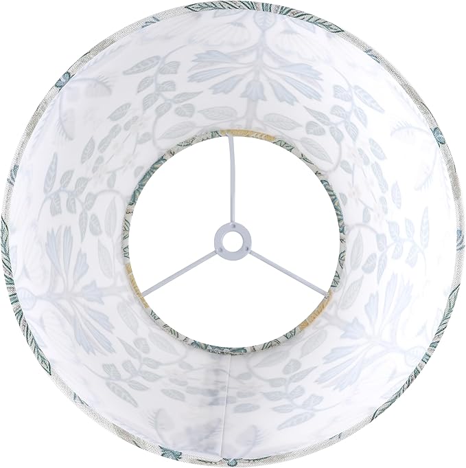 GO&SO 9" Lamp Shades Set of 2 Mini Small,Printed Floral Lampshades for Table Lamps,Wall Lamps, 5" Top × 9" Bottom × 6.4" High Spider Modern Art Deco Lampshade Replac (Clip Lamp Adapter Not Included)