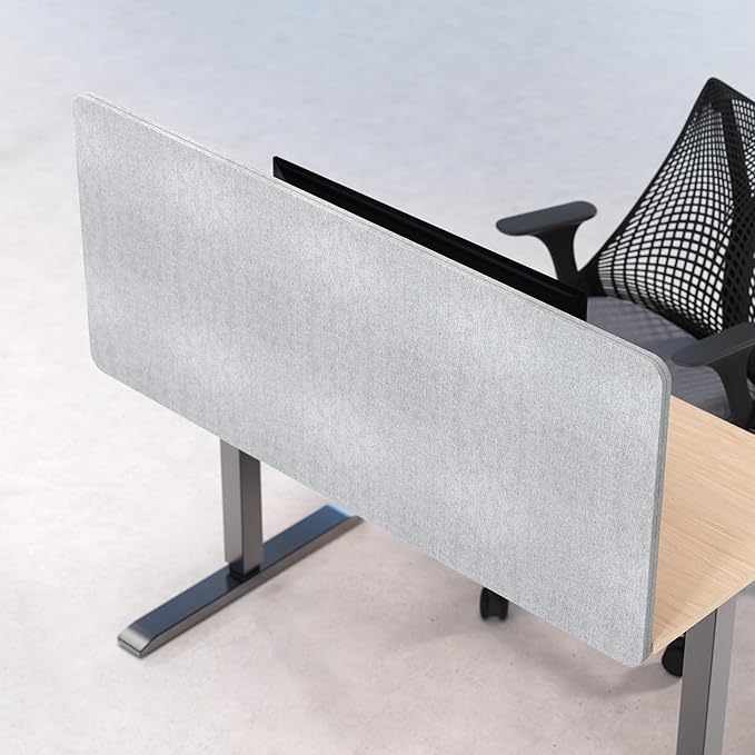 Universal Desk Privacy Panel – Heavy-Duty Desk Divider & Office Partition - Privacy Screen for Workspaces & Cubicles (2-Pack, 55" x 24")