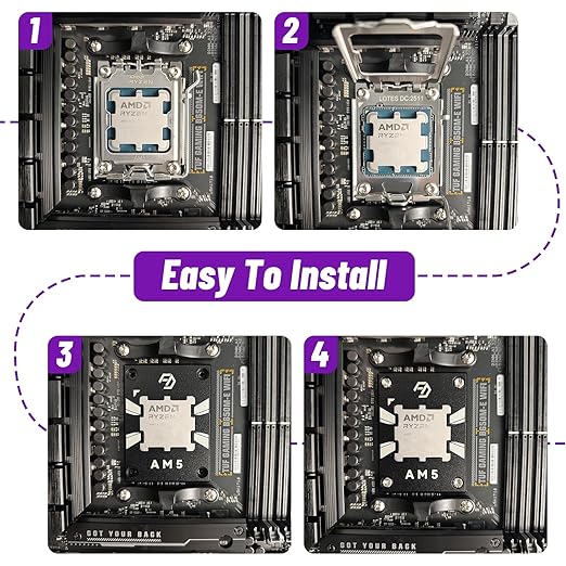 AM5 CPU Contact Frame - Anti-Bending & Cooling Bracket for Ryzen 7000/8000/9000 | Compatible with ASUS/MSI/Gigabyte | High-Performance Aluminum | Easy Installation