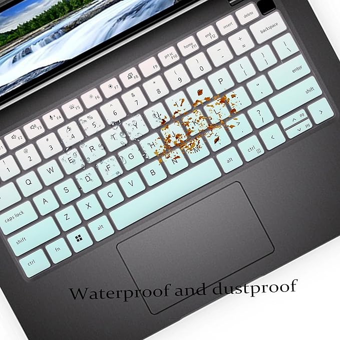 Keyboard Cover for Dell Latitude 5450 5440 5431 5430 5420 14"/14 inch Dell Latitude 7450 7440 7430 7420 7410, Dell Latitude 7520 15.6"/Dell Latitude 9000 9420 9430 9510 9520 Keyboard Skin-MintGreen