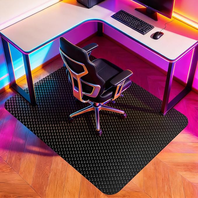 Vicwe Gaming Chair Mat for Hard Floor,36" x 55" Computer Chair Mat for Tile Floor,Anti-Slip Hard Floor Protector Rolling Chair for Office Home