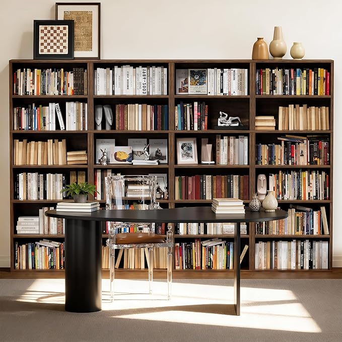 Furniwell 71" Tall Bookcase Bookshelves, 6 Tier Floor Standing Bookcases Open Frame, Modern Display Storage Organizer for Home Office, Living Room, Bedroom, Study Room (Brown, 1 Pcs)