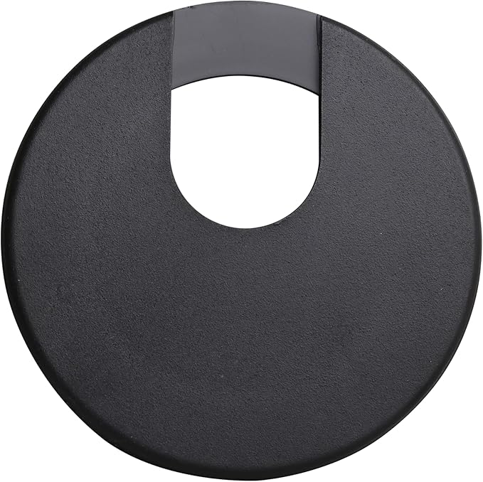 2 Pack Rok Hardware 2" (51mm) Black Round Computer Desk Table Port Wire Cable Cord Organizer Hole Cover Grommet, ROKRG2BLK