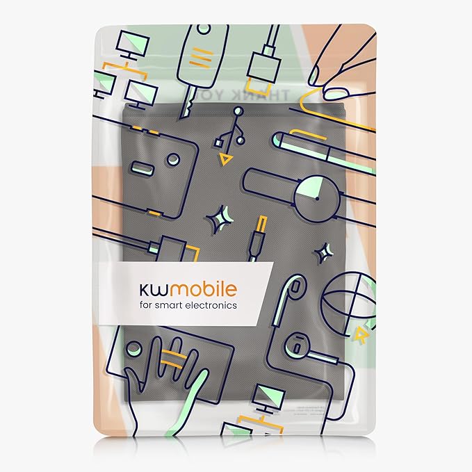 kwmobile Monitor Cover Compatible with 34-35" Monitor - Dust Cover Computer Screen Protector - Dark Grey