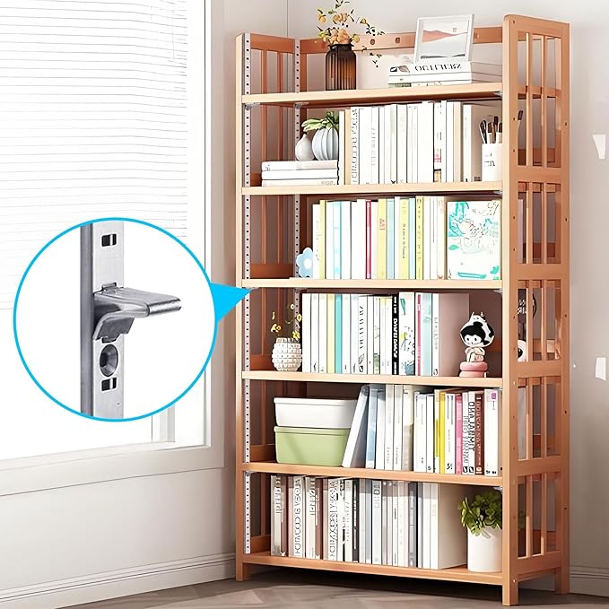 Xadnitu 8 Pieces 17" Shelf Pilaster Tracks, Adjustable Shelf Bracket Rails with Mount Screws for Cabinet, Closet, Shelves Storage and Organization, Shelf Clips Not Included