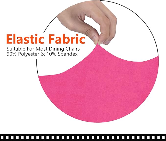 SARAFLORA Office Chair Cover- Large, Dark Pink- Removable Computer Chair Cover for Office Chair with Zipper for Universal Rotating Chair Desk Chair Cover Chair Seat Washable Protector for Pets