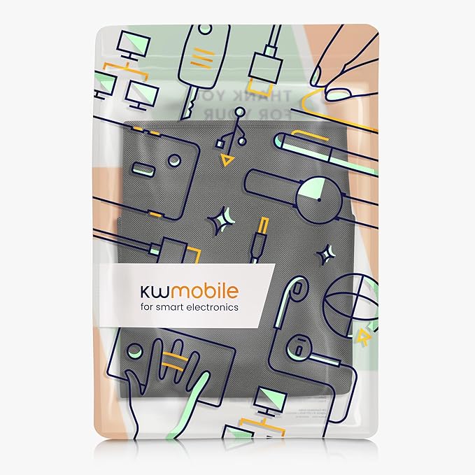 kwmobile Monitor Cover Compatible with 20-22" monitor - Dust Cover Computer Screen Protector - Black