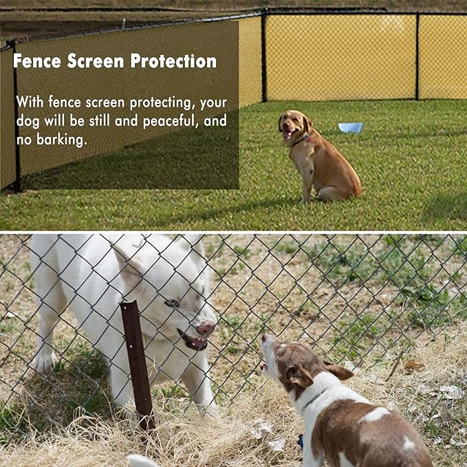 UPGRADE Privacy Fence Screen 5'x16' Sand Outdoor 90% Visibility Blockage 170 GSM Mesh Shade Cover Panels for Backyard,Balcony,Home Decoration with Zip Ties,Customized Avaliable